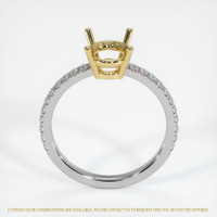 18K Yellow & White Pave Ring Setting Image
