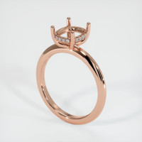 14K Rose Gold Pave Ring Setting Video
