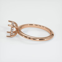 18K Rose Gold Pave Ring Setting Image
