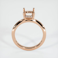 18K Rose Gold Pave Ring Setting Image