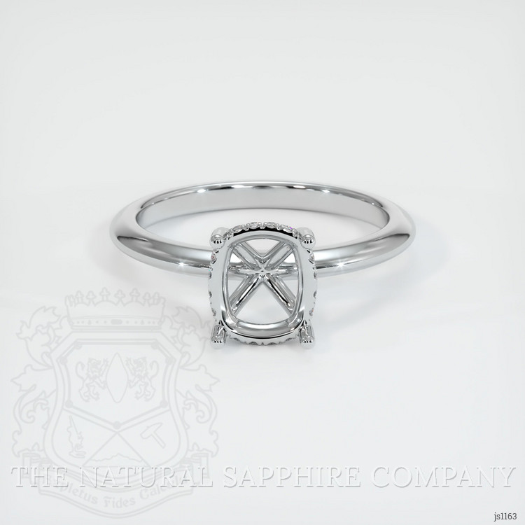 10K White Gold Pave Ring Setting