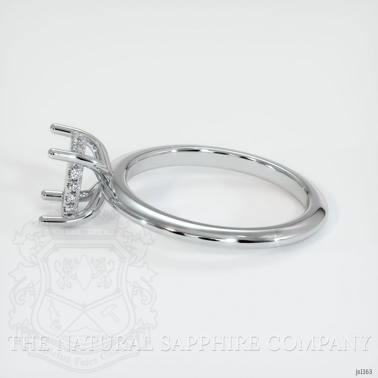 10K White Gold Pave Ring Setting
