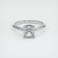 14K White Gold Pave Ring Setting Image
