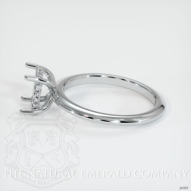 18K White Gold Pave Ring Setting