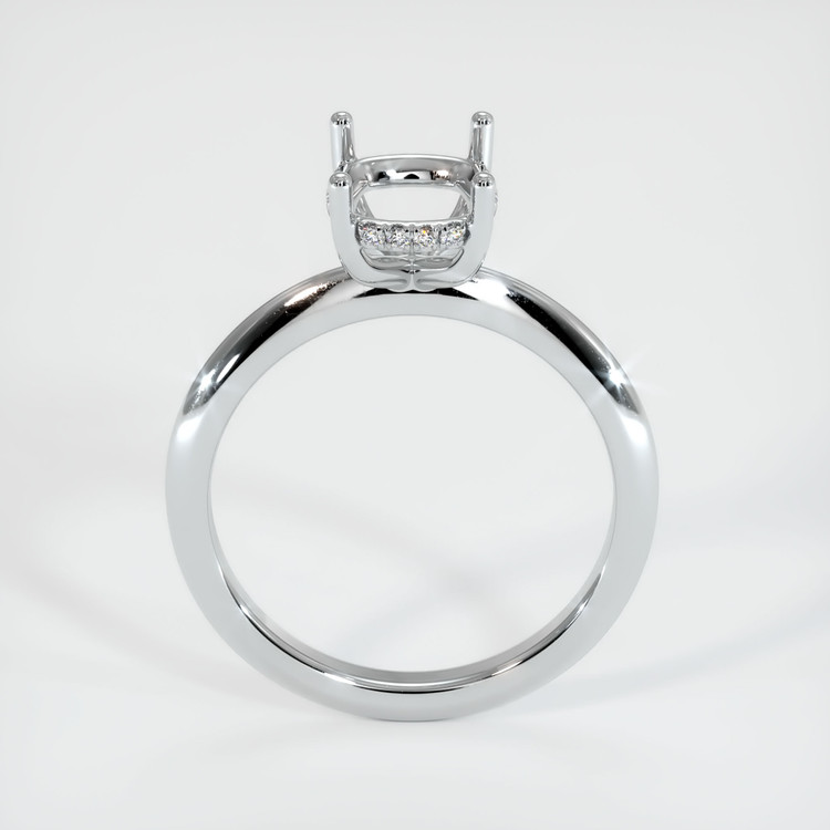 18K White Gold Pave Ring Setting