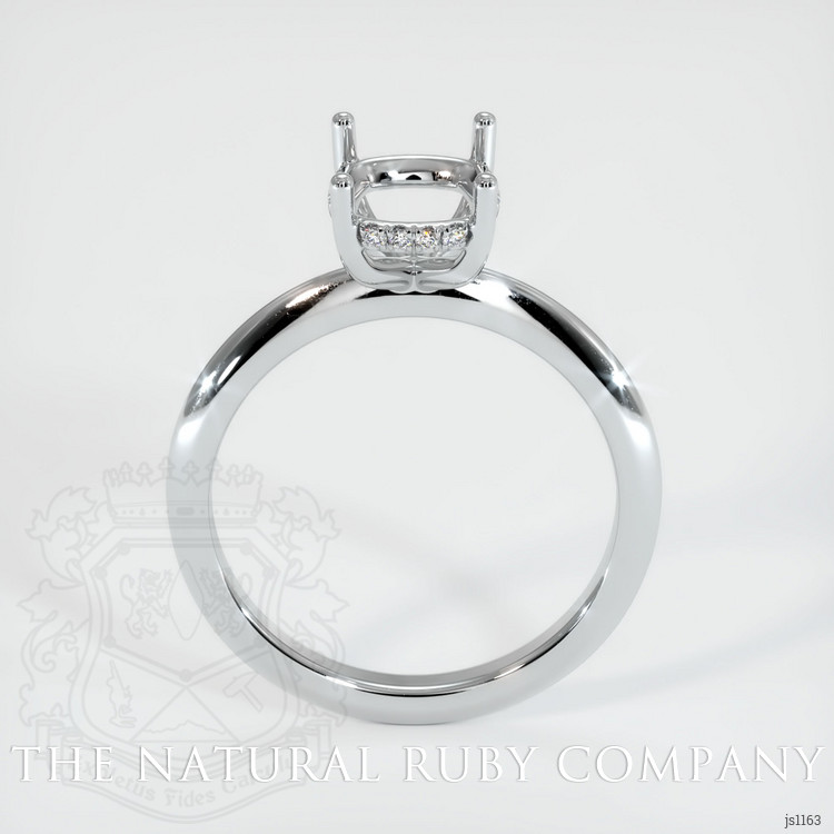 18K White Gold Pave Ring Setting