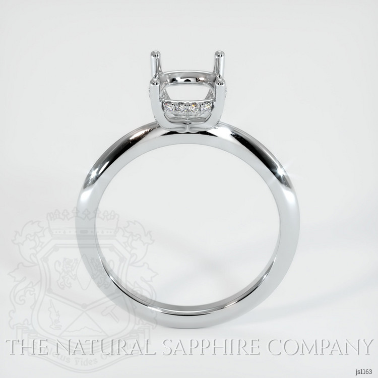 18K White Gold Pave Ring Setting
