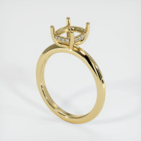 10K Yellow Gold Pave Ring Setting Video