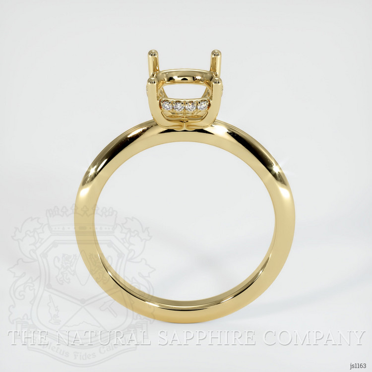 10K Yellow Gold Pave Ring Setting