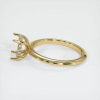 14K Yellow Gold Pave Ring Setting Image