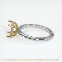 14K Yellow & White Pave Ring Setting Image