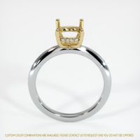 14K Yellow & White Pave Ring Setting Image