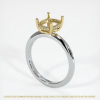 18K Yellow & White Pave Ring Setting Video