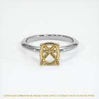18K Yellow & White Pave Ring Setting Image