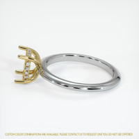 18K Yellow & White Pave Ring Setting Image