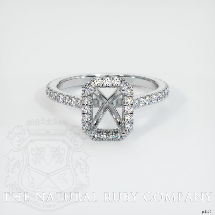 Platinum 950 Pave Ring Setting