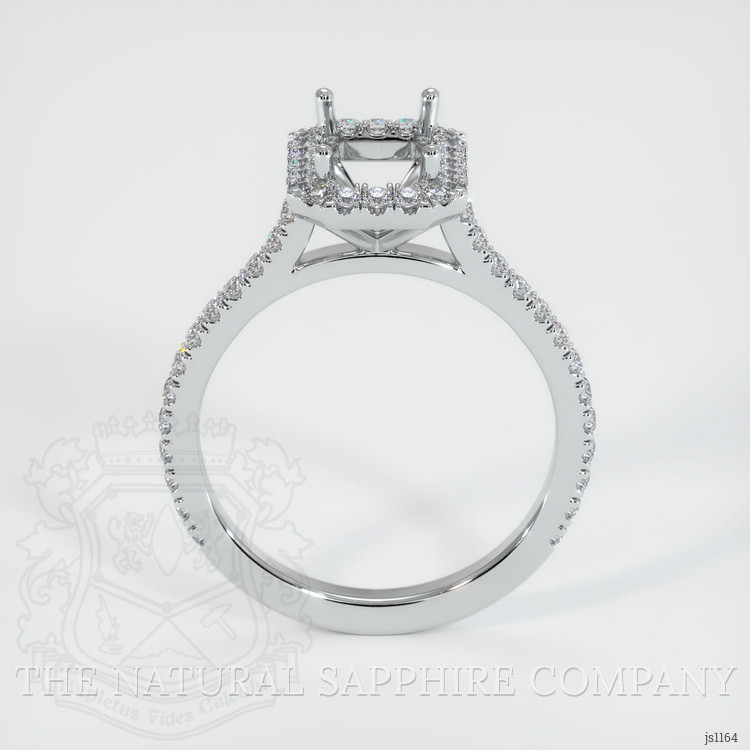 Silver Pave Ring Setting