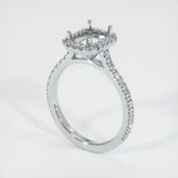 10K White Gold Pave Ring Setting Video
