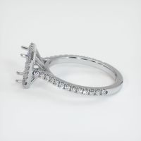 14K White Gold Pave Ring Setting Image