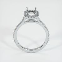 14K White Gold Pave Ring Setting Image