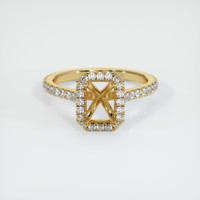 10K Yellow Gold Pave Ring Setting Image