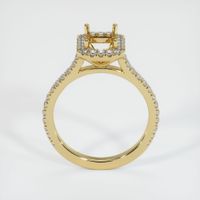 14K Yellow Gold Pave Ring Setting Image