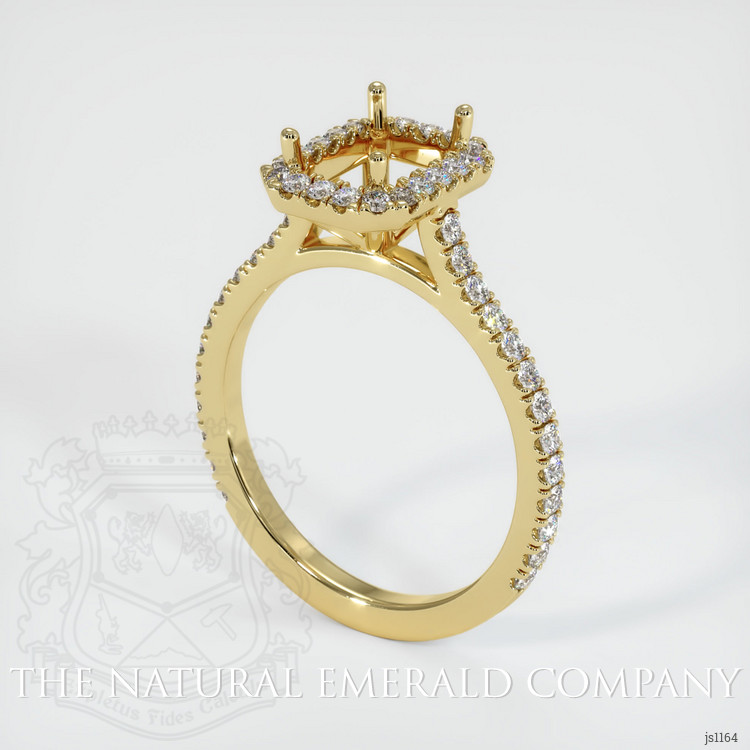  Emerald Ring 4.14 Ct., 18K Yellow Gold