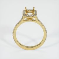 18K Yellow Gold Pave Ring Setting Image