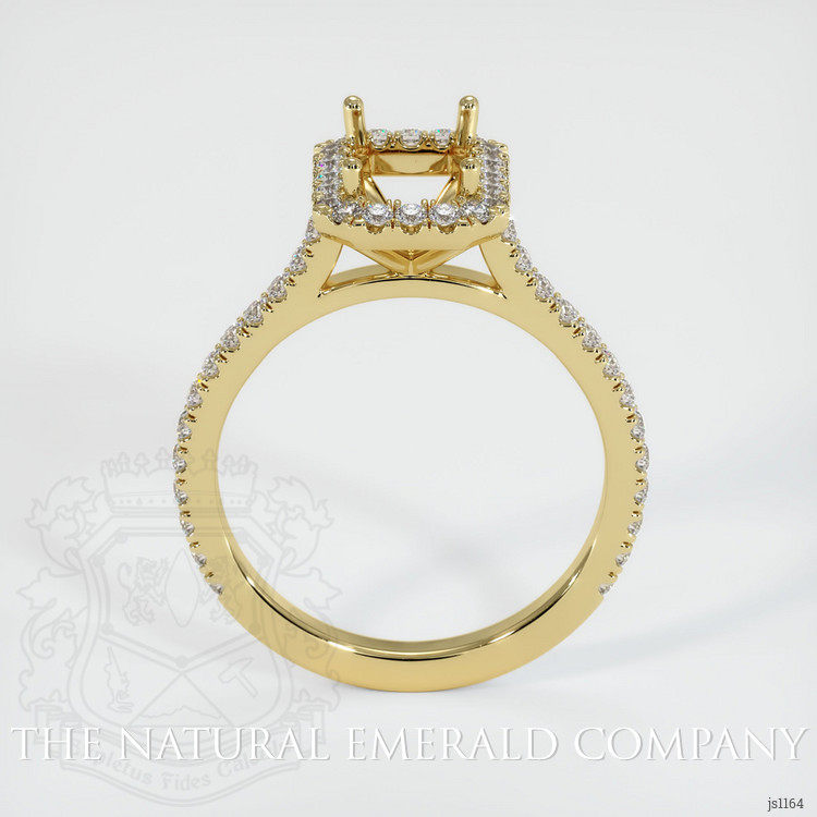 18K Yellow Gold Pave Ring Setting