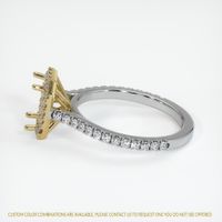 14K Yellow & White Pave Ring Setting Image