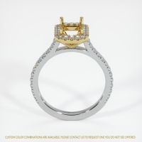 18K Yellow & White Pave Ring Setting Image