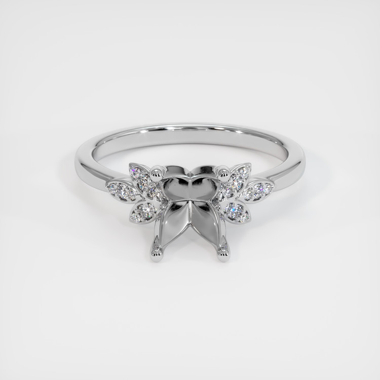 Platinum 950 Pave Ring Setting