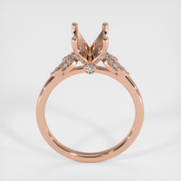 14K Rose Gold Pave Ring Setting Image