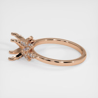 18K Rose Gold Pave Ring Setting Image