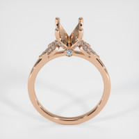 18K Rose Gold Pave Ring Setting Image