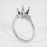 14K White Gold Pave Ring Setting Video