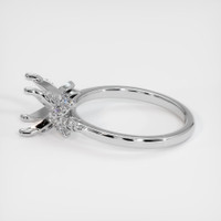 14K White Gold Pave Ring Setting Image