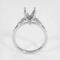 14K White Gold Pave Ring Setting Image