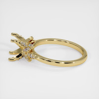 14K Yellow Gold Pave Ring Setting Image