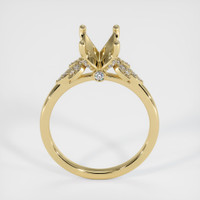 14K Yellow Gold Pave Ring Setting Image