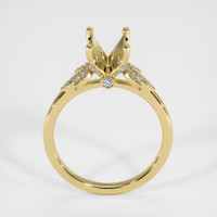 18K Yellow Gold Pave Ring Setting Image