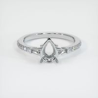 Platinum 950 Three Stone Ring Setting Image
