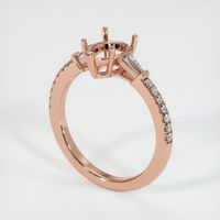 14K Rose Gold Pave Ring Setting Video