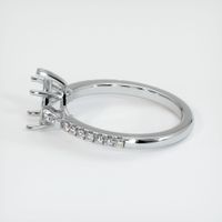 14K White Gold Pave Ring Setting Image