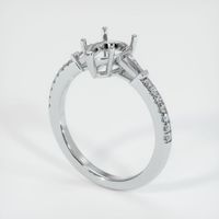 18K White Gold Pave Ring Setting Video