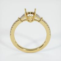 18K Yellow Gold Three Stone Ring Setting Image