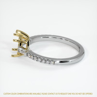 18K Yellow & White Pave Ring Setting Image