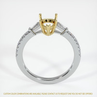 18K Yellow & White Pave Ring Setting Image