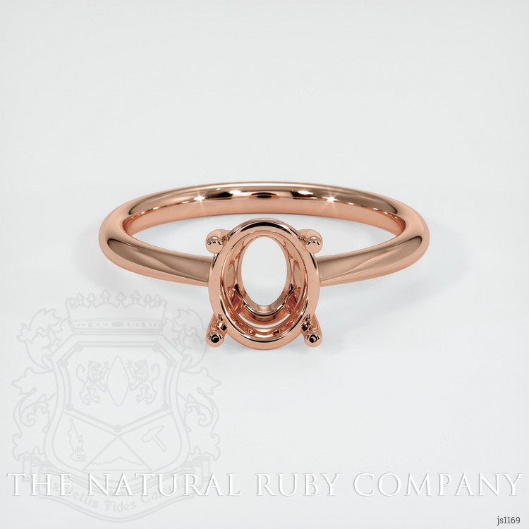 14K Rose Gold Solitaire Ring Setting