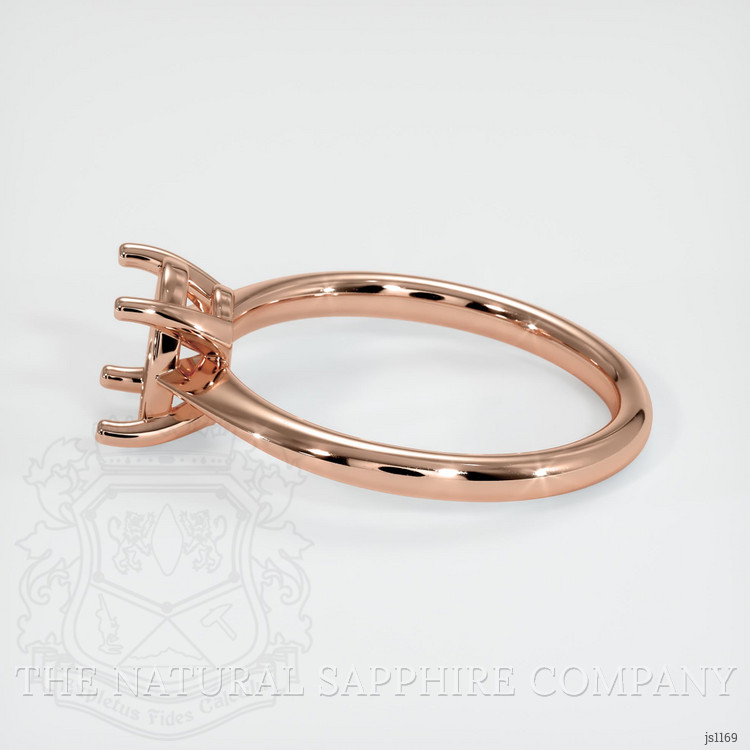 14K Rose Gold Solitaire Ring Setting